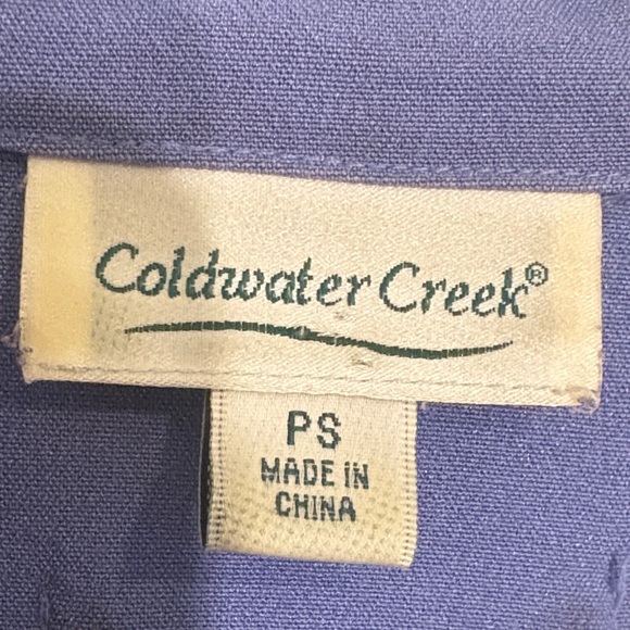 Coldwater Creek Periwiolet Button-Front Jacket Top - Picture 2 of 9